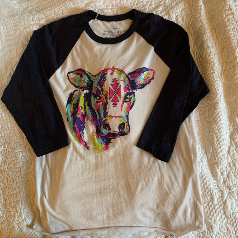 3/4 sleeve Crazy Train tee